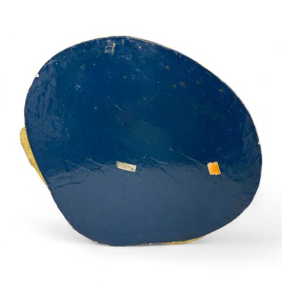 Vintage Paper Mache Bassett Hound Dog Valet Tray Hand Painted Folk Art Boho Rare - Picture 4 of 16